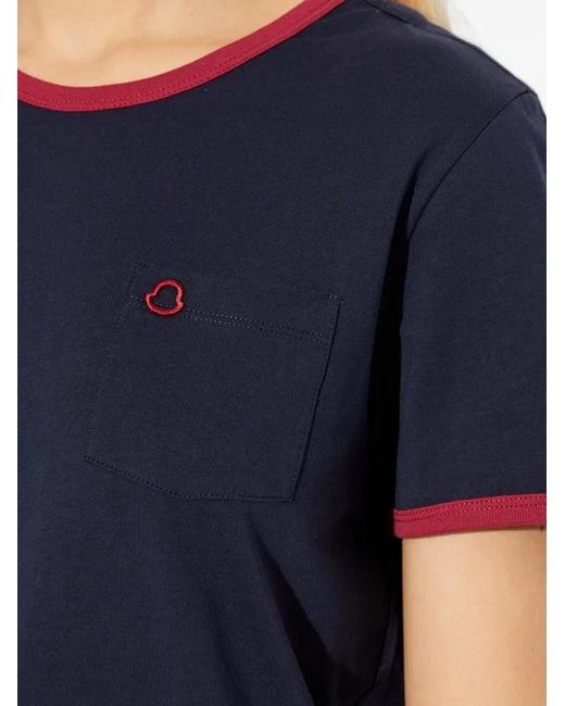 Moncler Blue Pocket-Ringer T-Shirt