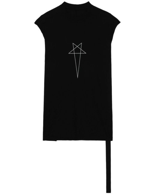 Rick Owens Trägershirt mit grafischem Print in Black für Herren