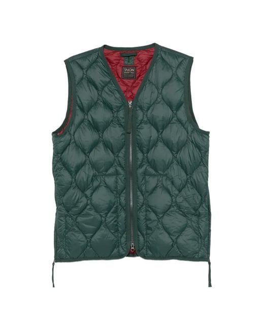 Taion Green V-Neck Gilet