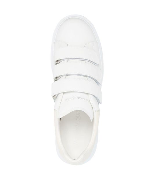 Sneakers oversize con chiusura a strappo da Uomo di Alexander McQueen in  Bianco | Lyst