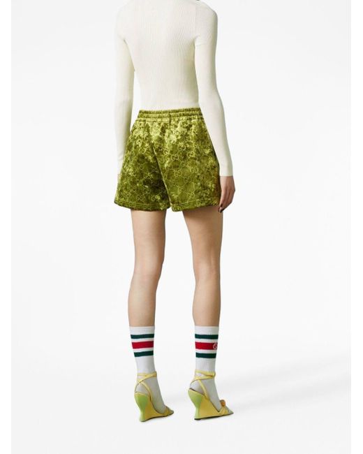 Pantalones cortos Interlocking G de Gucci de color Verde | Lyst