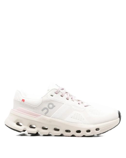 On Shoes White Cloudrunner 2 Sneakers