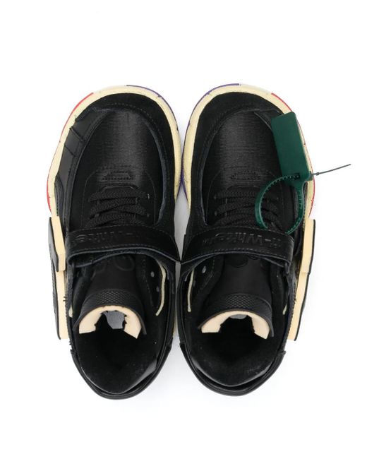 Off-White c/o Virgil Abloh Black Puzzle Couture Low-Top Sneakers