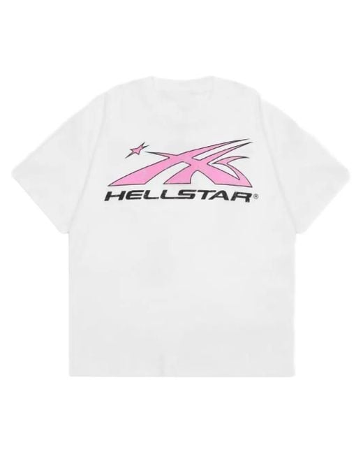 HELLSTAR White Sport Logo T-Shirt for men
