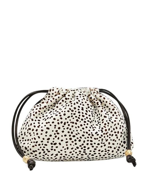 Biaggini White Small Peggy Animal-Print Clutch Bag