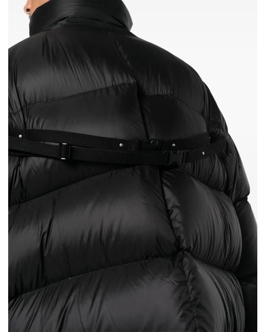 Rick Owens Black Snap-Front Goose Down Puffer for men