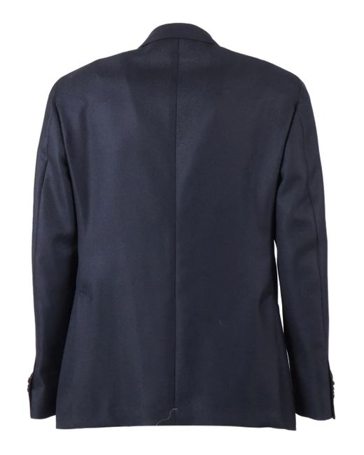 Luigi Bianchi Blue Button Blazer for men