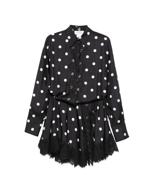Sportmax Black Silk Mini Dress For