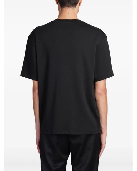 Theory Black Cotton T-Shirt for men