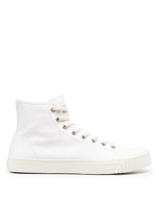 Maison Margiela White Tabi High-Top Sneakers for men