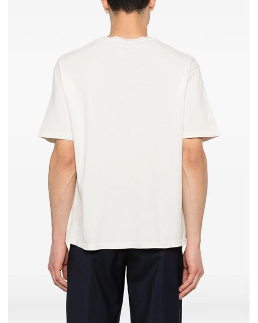 Roberto Collina White Round-Neck T-Shirt for men