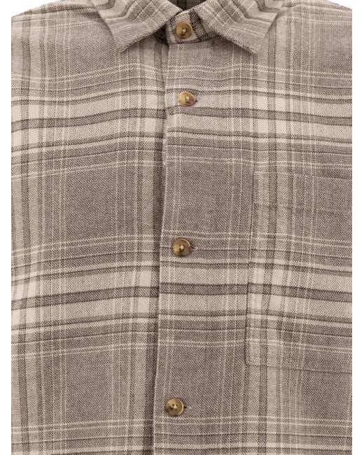 NN07 Gray Adwin Checked Button-Fastening Shirt for men