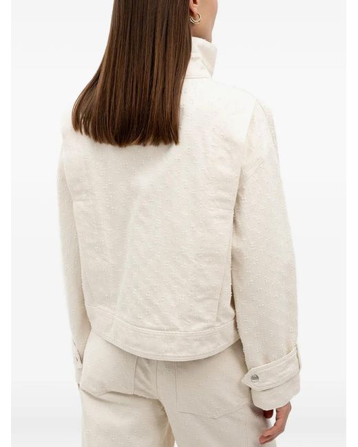 Boss Natural Textured Drawstring Jacket
