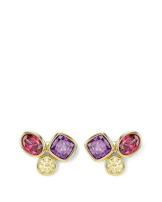 Swarovski Pink Imber Crystal-Embellished Stud Earrings