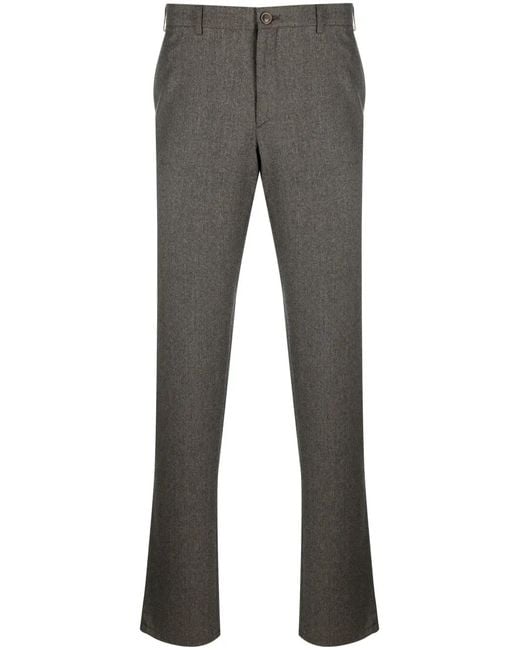 Canali Wollen Broek in het Gray voor heren