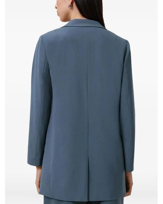 AllSaints Blue Sakko mit fallendem Revers