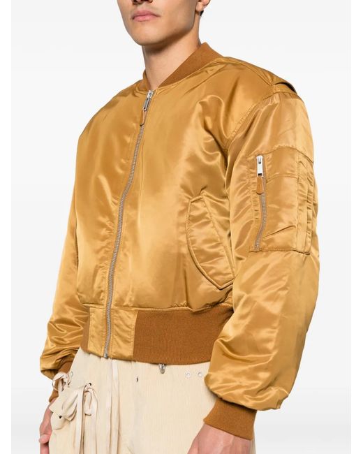 Chaqueta Bómber Corta De Manga Larga Entire studios de color Brown