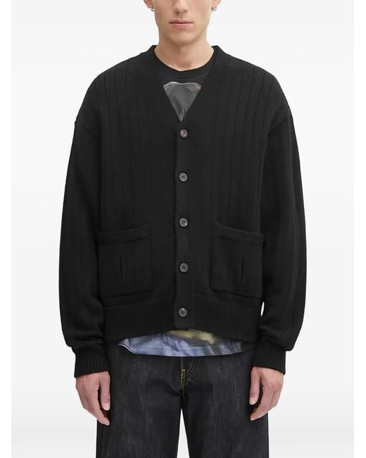 Pocket Button Cardigan Visvim de hombre de color Black
