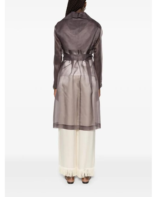 Antonelli Brown Valmorea Belted Coat