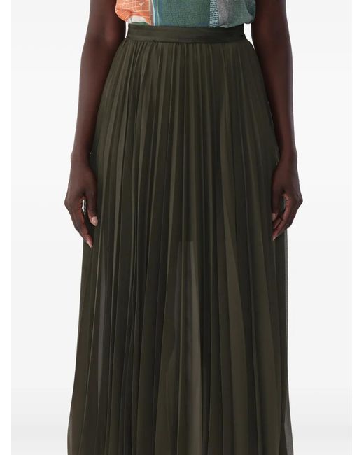 Jason Wu Chiffon Plooirok in het Black