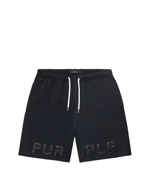 Purple Brand Blue Short À Lien De Resserrage for men