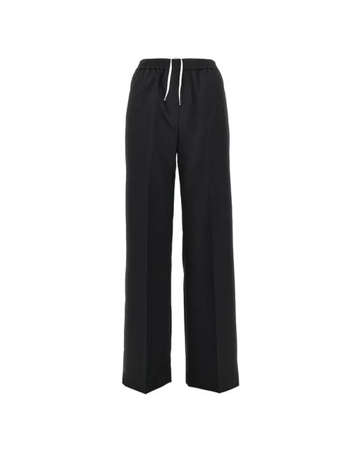 Weekend by Maxmara Black Drawstring Trousers