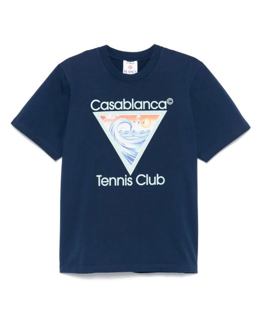 T-Shirt Tennis Club Icon Casablanca pour homme en coloris Blue