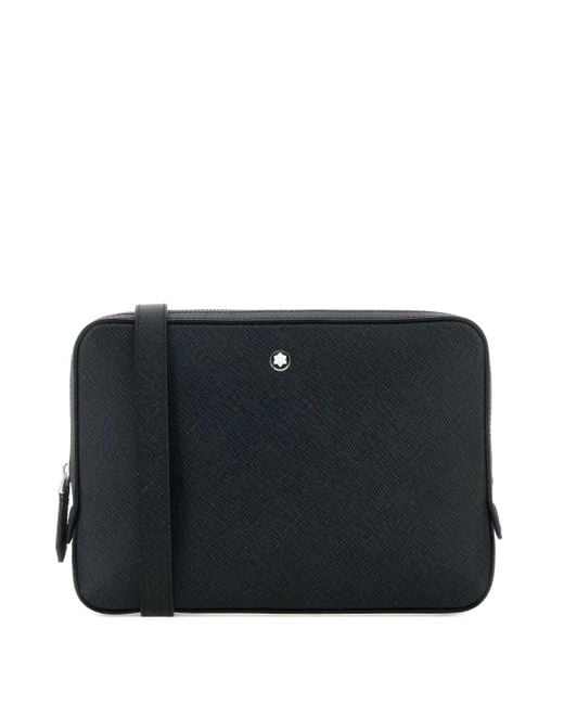 Montblanc Mini Umhängetasche Aus Leder in Black für Herren