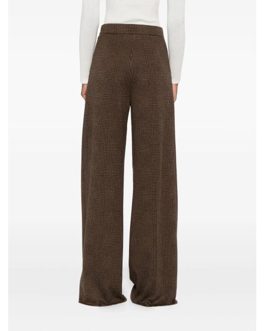 Max Mara Brown "Ponza" Jersey Trousers