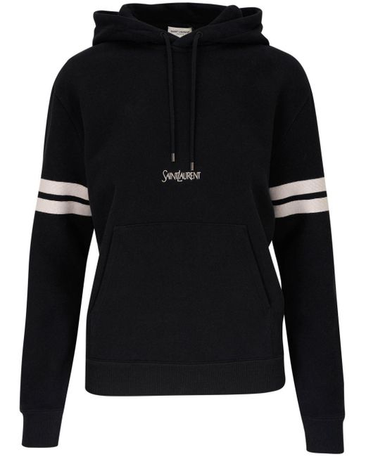Sweat-shirt a capuche Saint Laurent en coloris Black
