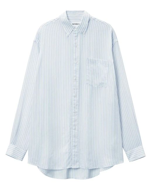 Alexander Wang ストライプ シャツ Blue