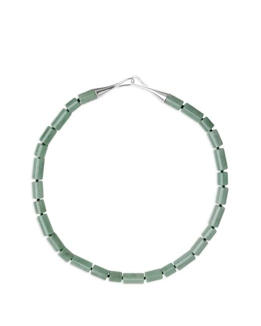 LIE STUDIO Metallic Collier The Sadie À Perles Et Aventurines