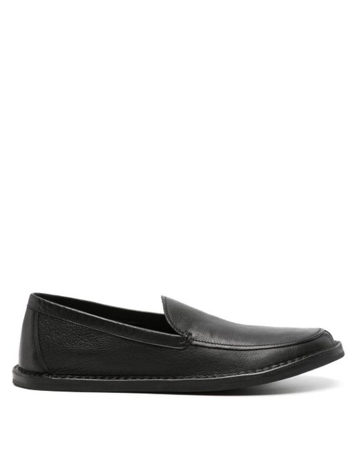 The Row Black Cary V1 Leather Loafers for men