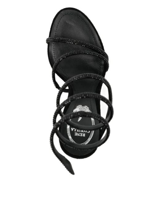 Rene Caovilla Black Margot Sandals