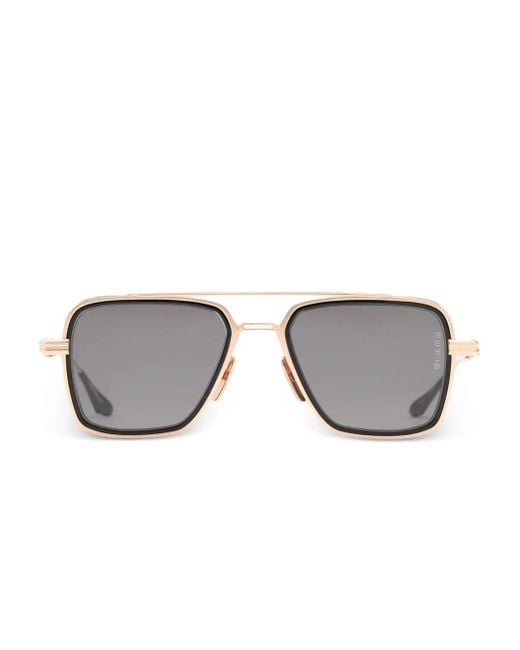 Dita Eyewear Gray Flight 006 Pilot-Frame Sunglasses