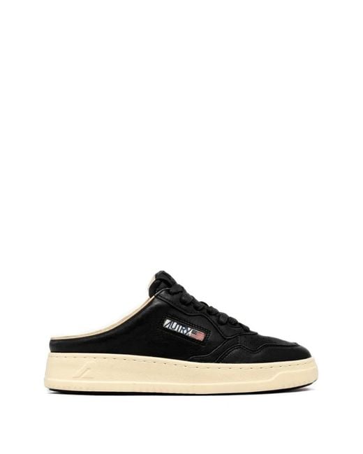 Autry Black Medalist Mule Sneakers