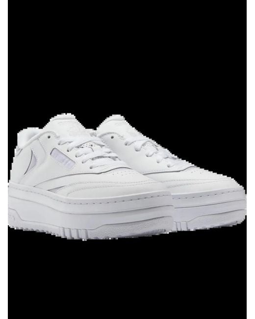 Reebok White Club C Extra /Luminous Lilac" Sneakers