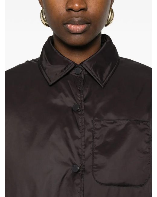 Liviana Conti Black Chest-Pocket Drawstring Jacket