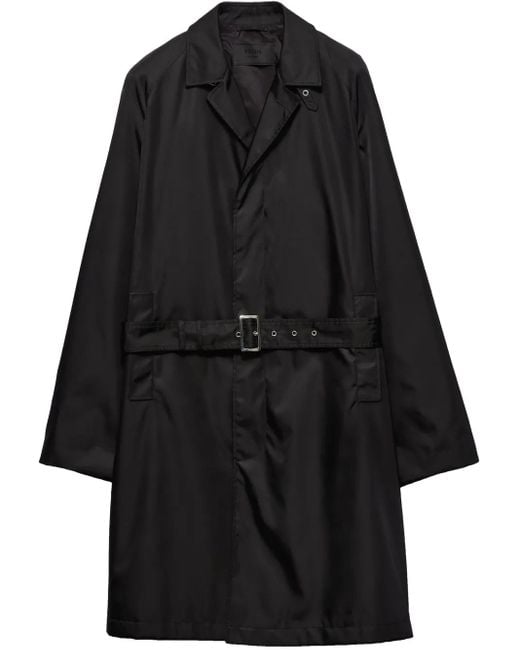 Prada Black Re-Nylon Coat for men