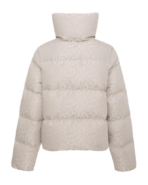 Colmar Natural Leopard-Print Quilted Jacket