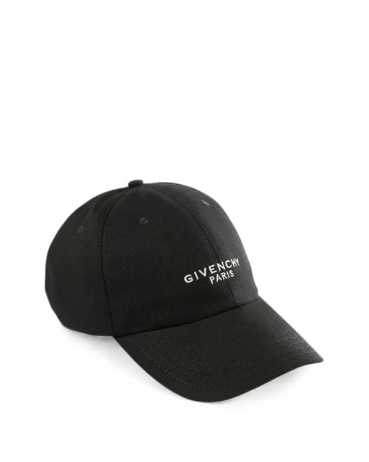 Givenchy Black Embroidered-Logo Cap for men