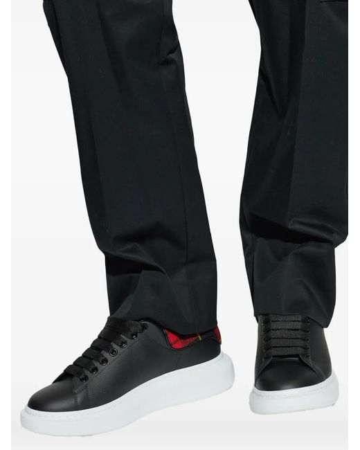 McQueen White Round-Toe Sneakers for men