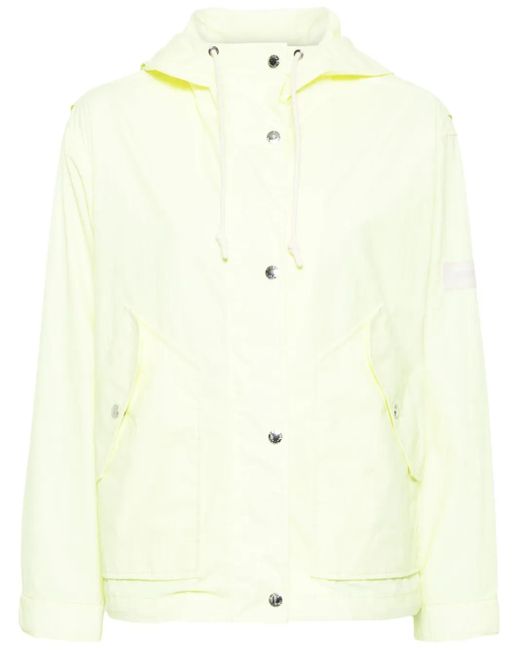 Yves Salomon Natural Press-Stud Hooded Jacket