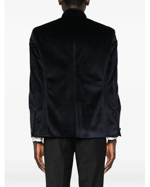 Karl Lagerfeld Black Glory Button-Fastening Jacket for men