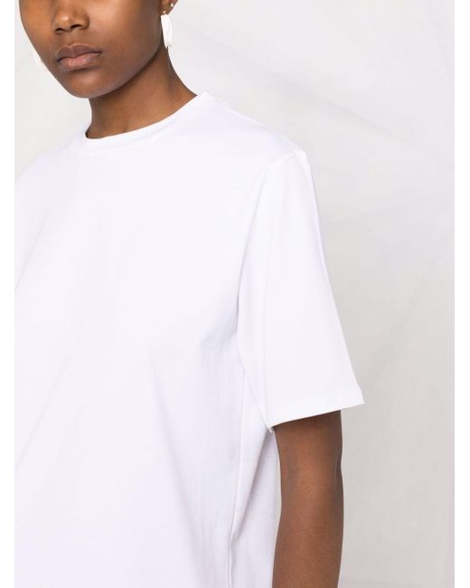 The Row White Chiara Oversized Cotton T-shirt