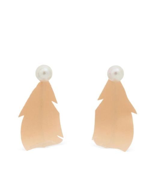 Marni Natural Ohrringe Mit Feder
