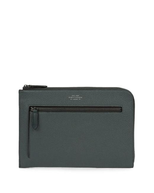 Pouch Da Viaggio Ludlow di Smythson in Gray
