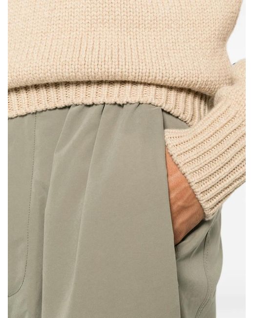 Giorgio Armani Gray Pleated Wide-Leg Trousers for men