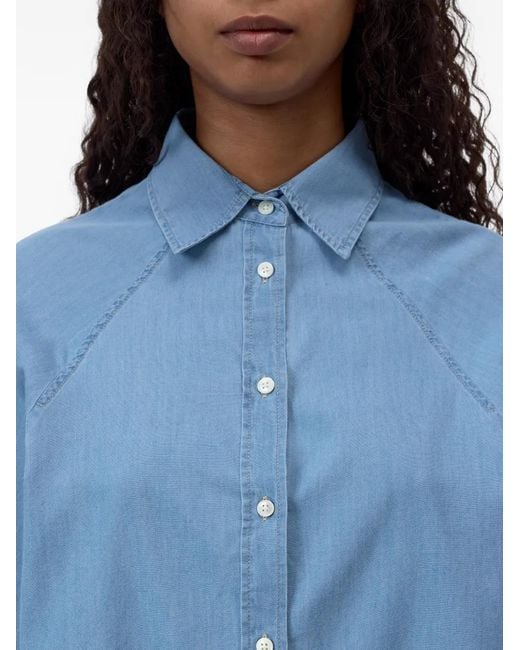 Closed Blue Denim-Effect Shirt