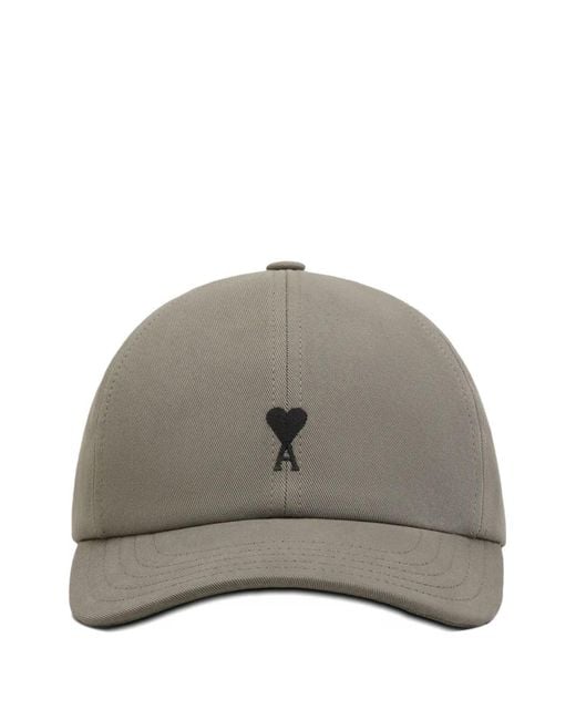 AMI Gray Ami De Coeur Embroidery Cap
